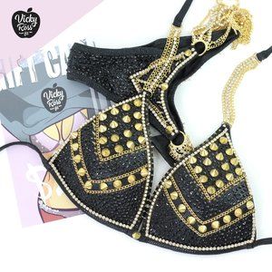 Heavy Metal Designer Bikini by Vicky Ross Fit
